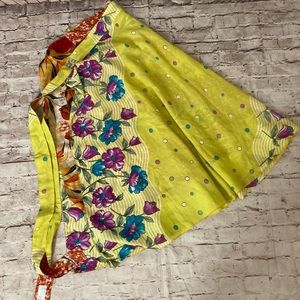 NWOT Iris impressions magic comfortables floral wrap skirt